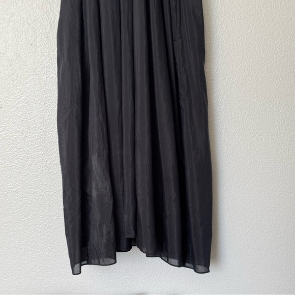 Banana Republic Eliana Cotton Silk Black Full Sleeve Dress Size Small - Picture 6 of 14